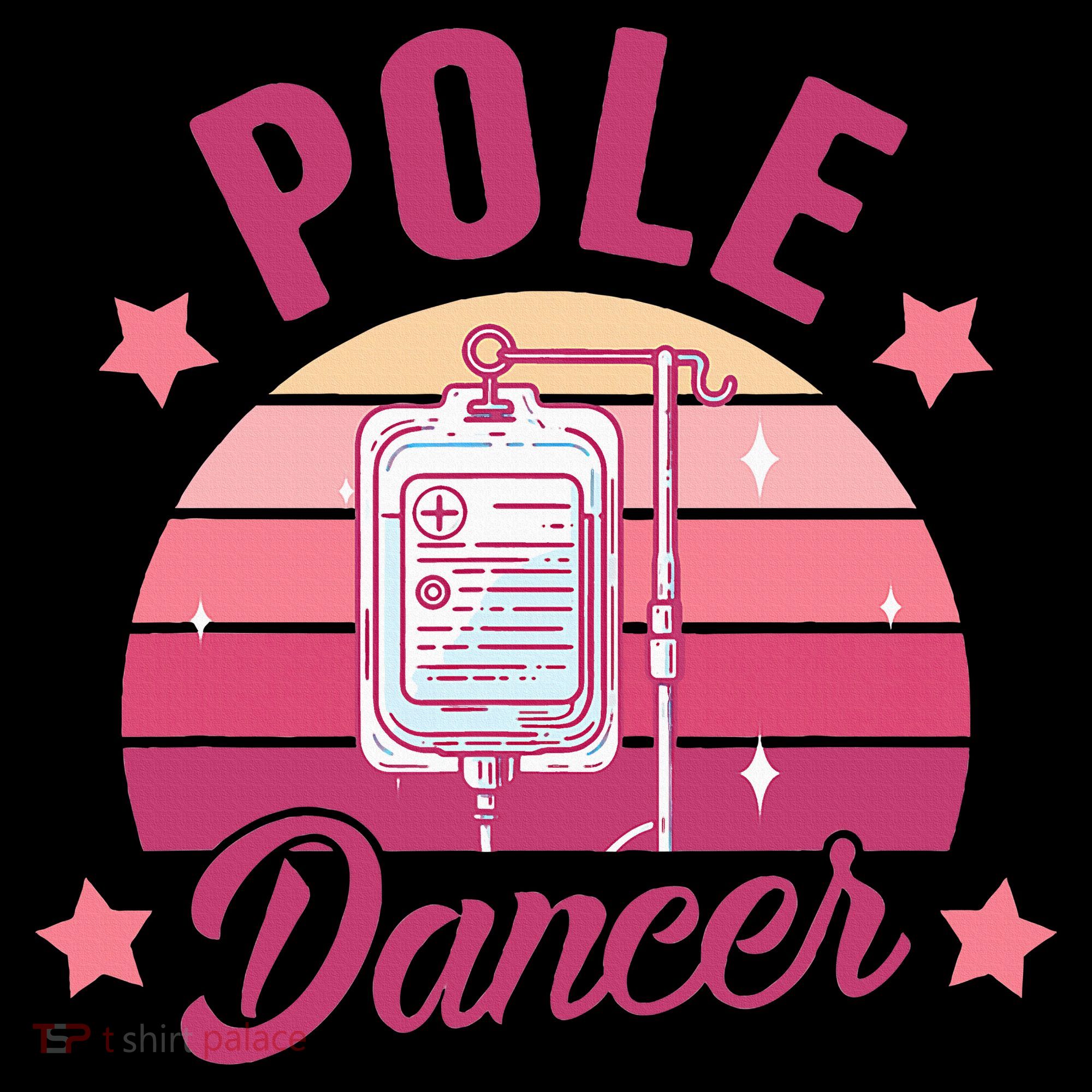 Funny Nurse Nursing Cancer Warrior Chemo Day Pole Dancer Women's Hoodie