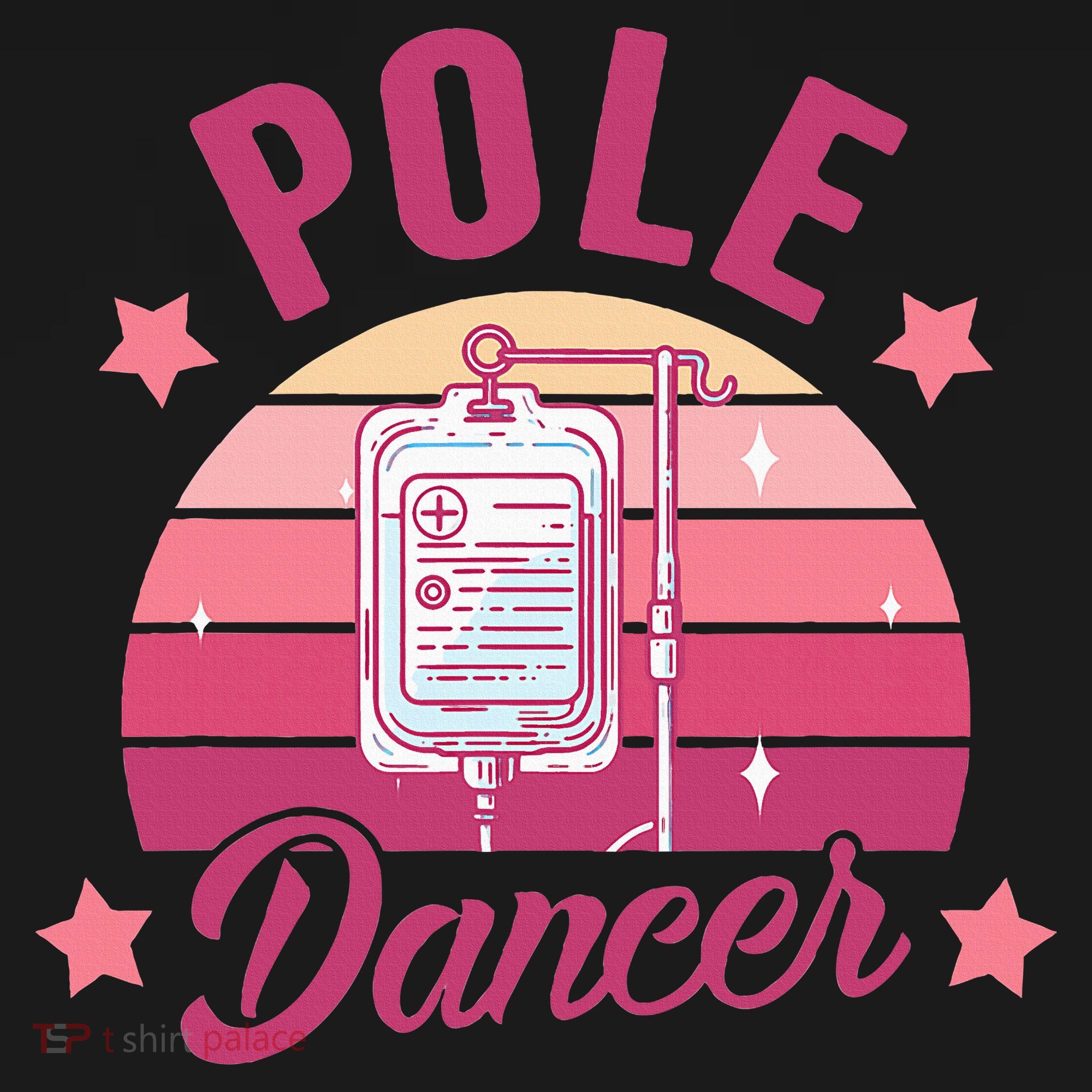 Funny Nurse Nursing Cancer Warrior Chemo Day Pole Dancer Women's Tank Top
