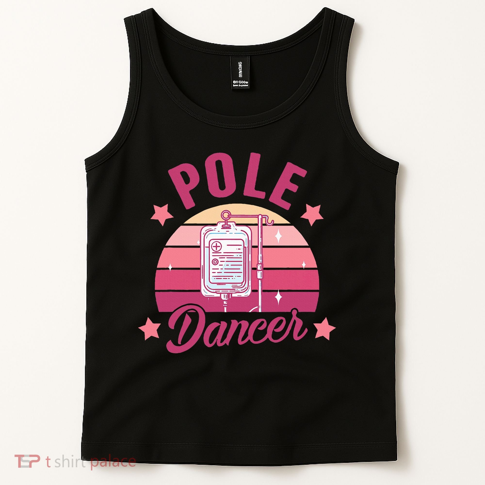 Funny Nurse Nursing Cancer Warrior Chemo Day Pole Dancer Tank Top