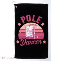 Funny Nurse Nursing Cancer Warrior Chemo Day Pole Dancer Golf Towel thumb 0
