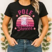 Funny Nurse Nursing Cancer Warrior Chemo Day Pole Dancer Women's T-Shirt thumb 2