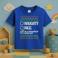 Funny Naughty Nice On A Government Watch List Christmas Xmas  Toddler T-Shirt thumb 3