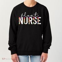 Float Nurse Nursing Tie Dye Float Pool Nurse Gift Women's Sweatshirt thumb 0