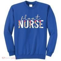 Float Nurse Nursing Tie Dye Float Pool Nurse Gift Sweatshirt thumb 0