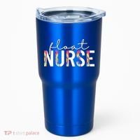 Float Nurse Nursing Tie Dye Float Pool Nurse Gift Tumbler thumb 0
