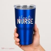 Float Nurse Nursing Tie Dye Float Pool Nurse Gift Tumbler thumb 2