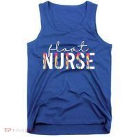 Float Nurse Nursing Tie Dye Float Pool Nurse Gift Tank Top thumb 0
