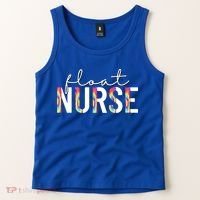 Float Nurse Nursing Tie Dye Float Pool Nurse Gift Tank Top thumb 2