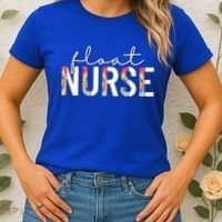Float Nurse Nursing Tie Dye Float Pool Nurse Gift Women's T-Shirt thumb 2