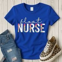 Float Nurse Nursing Tie Dye Float Pool Nurse Gift Women's T-Shirt thumb 3