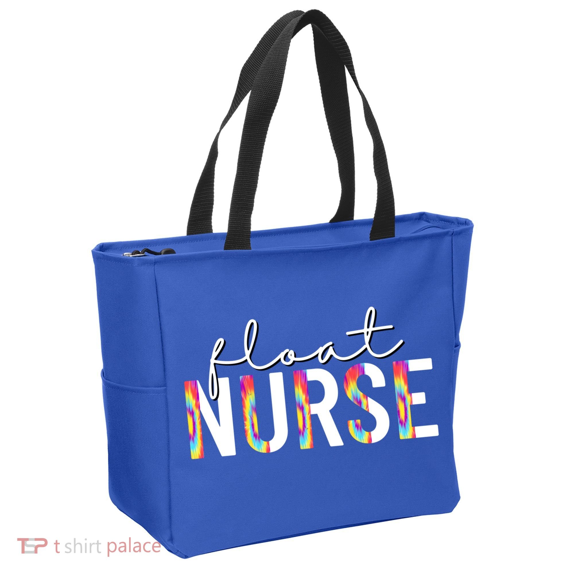 Float Nurse Nursing Tie Dye Float Pool Nurse Gift Tote Bag
