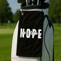 Funny NOPE Not Today Golf Towel thumb 2