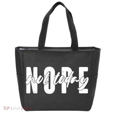 Funny NOPE Not Today Tote Bag
