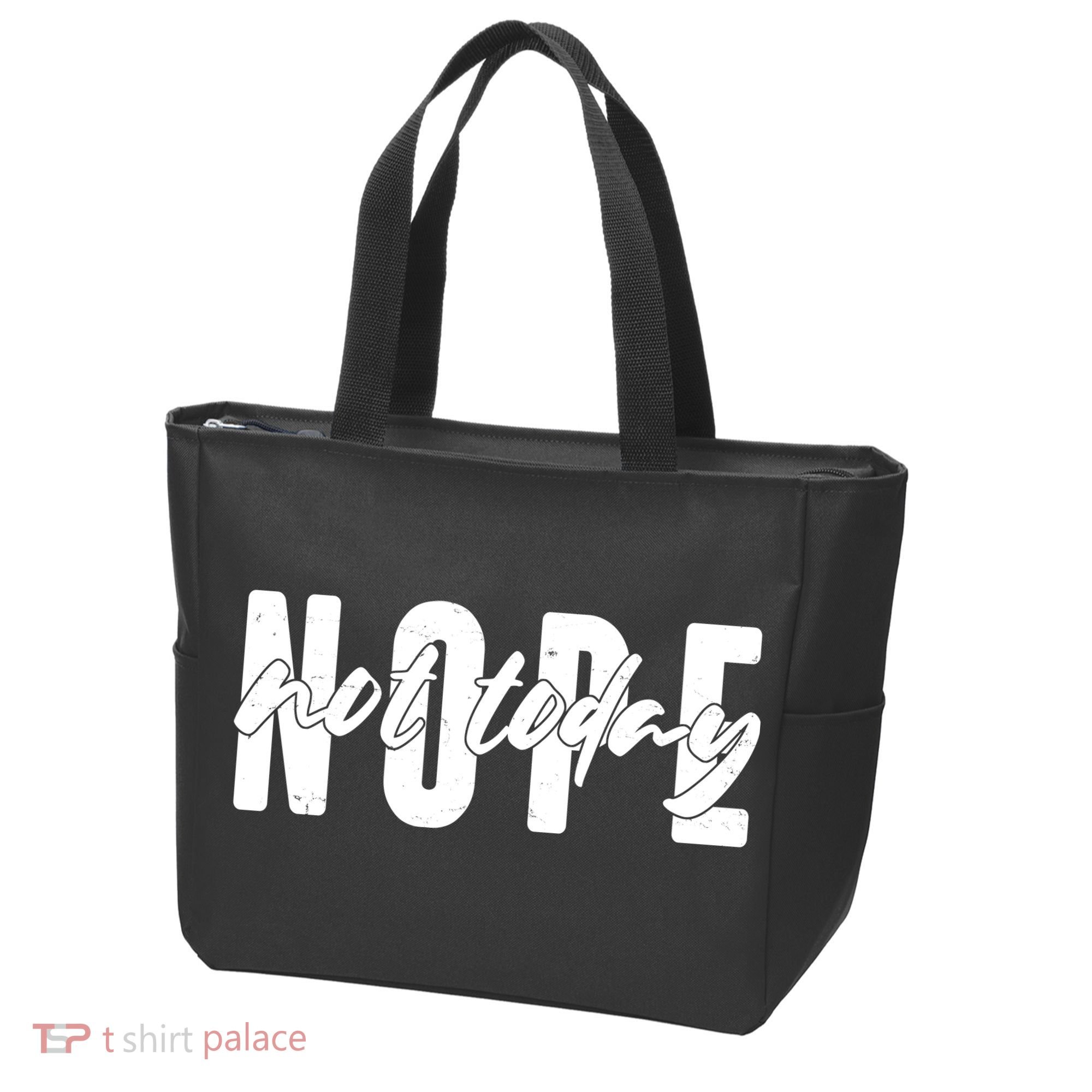 Funny NOPE Not Today Tote Bag