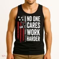 Funny No One Cares Work Harder Meme Nobody Cares Work Harder Motivation Shirt Tank Top thumb 3