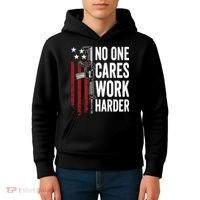 Funny No One Cares Work Harder Meme Nobody Cares Work Harder Motivation Shirt Kids Hoodie thumb 4