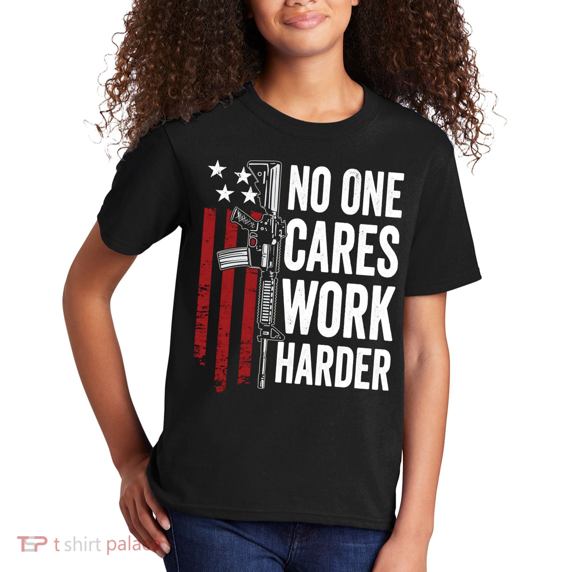 Funny No One Cares Work Harder Meme Nobody Cares Work Harder Motivation Shirt Kids T-Shirt