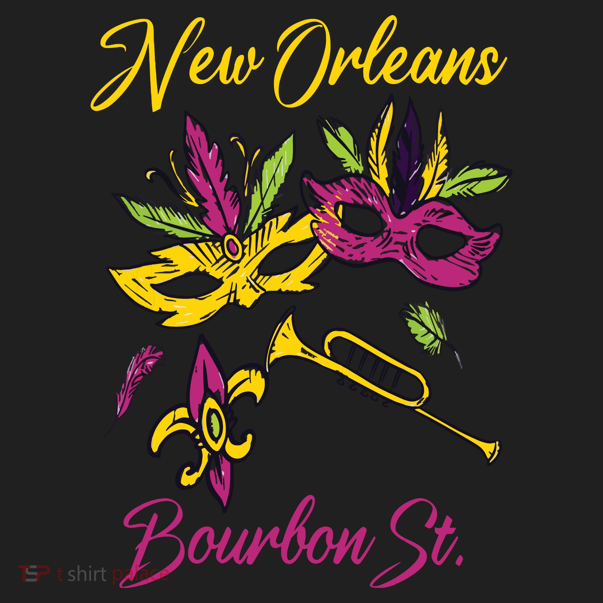 French New Orleans Mardi Gras Souvenir Bourbon Street Beanie