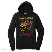 French New Orleans Mardi Gras Souvenir Bourbon Street Women's Hoodie thumb 0