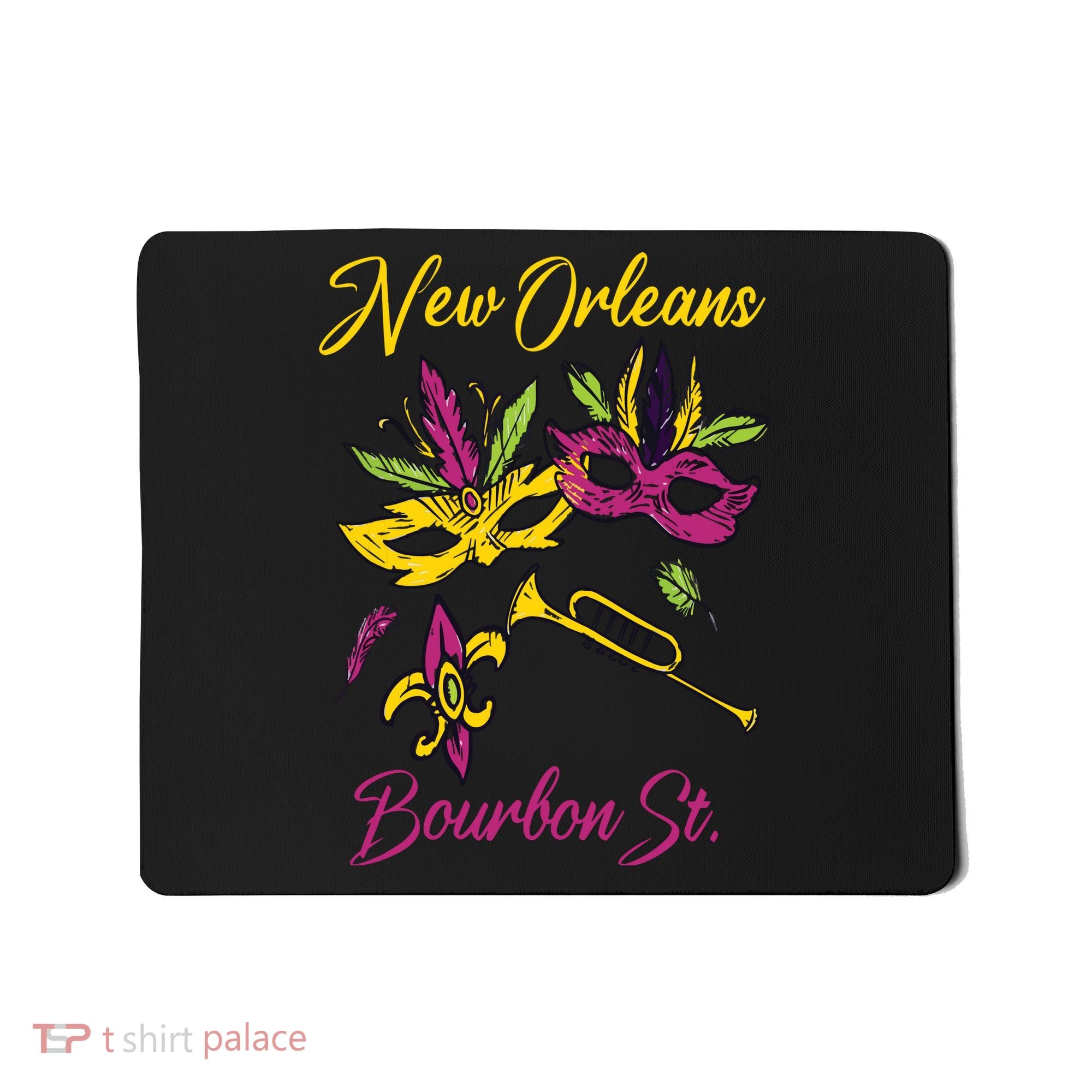 French New Orleans Mardi Gras Souvenir Bourbon Street Mousepad