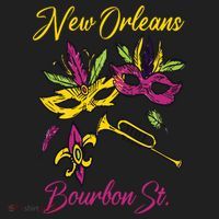 French New Orleans Mardi Gras Souvenir Bourbon Street Hat thumb 2