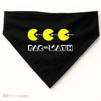 Funny Nerdy Pac Math Nom Retro Game Precalculus Math Teacher USA-Made Doggie Bandana thumb 0