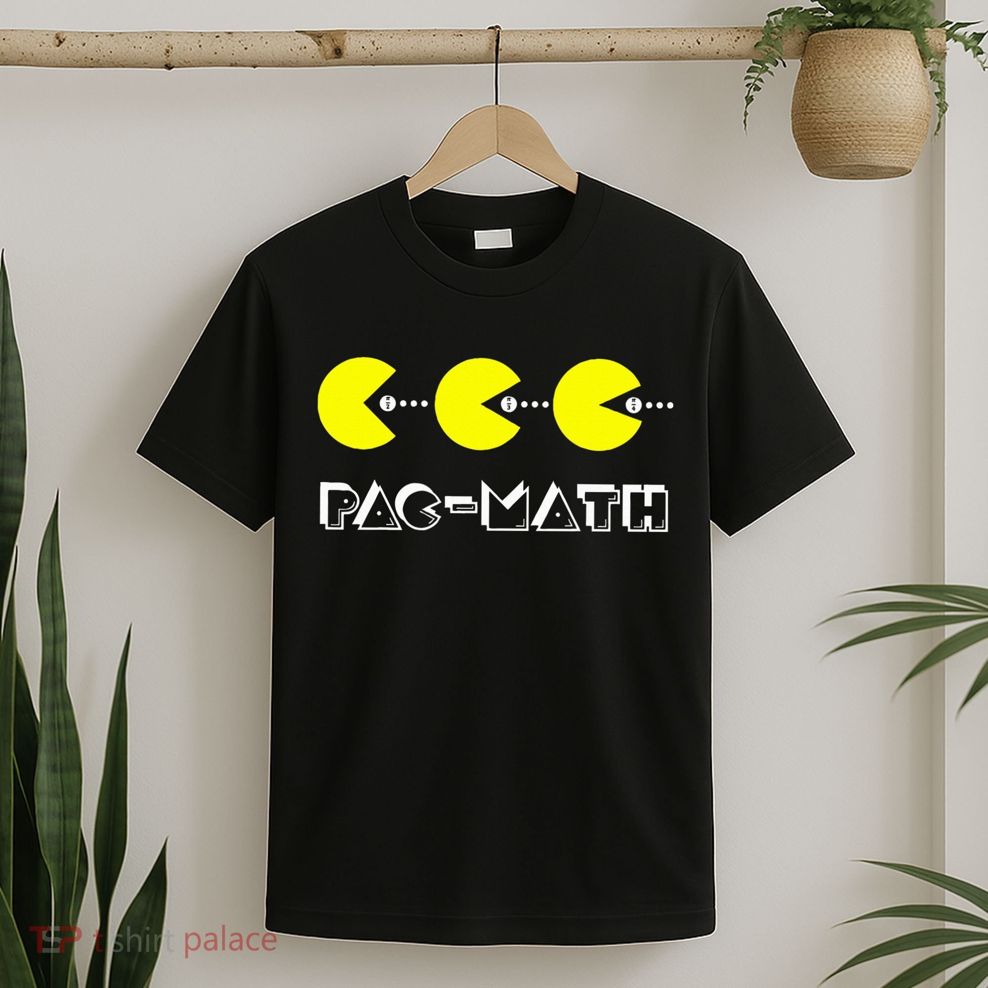 Funny Nerdy Pac Math Nom Retro Game Precalculus Math Teacher T-Shirt