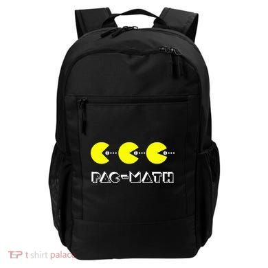 Funny Nerdy Pac Math Nom Retro Game Precalculus Math Teacher Backpack