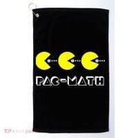 Funny Nerdy Pac Math Nom Retro Game Precalculus Math Teacher Golf Towel thumb 0