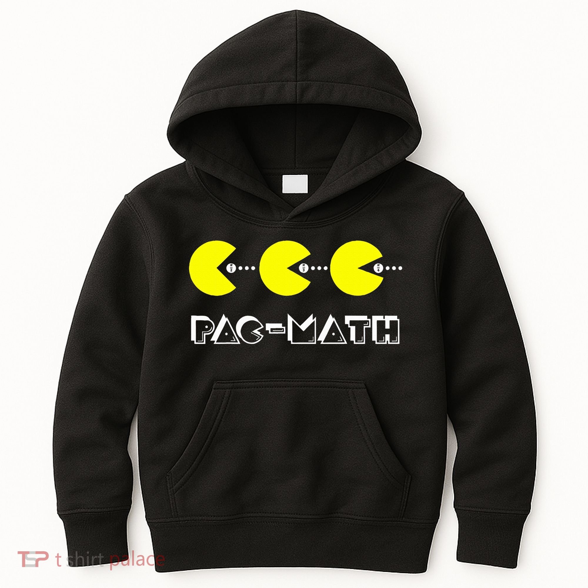 Funny Nerdy Pac Math Nom Retro Game Precalculus Math Teacher Kids Hoodie