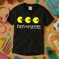 Funny Nerdy Pac Math Nom Retro Game Precalculus Math Teacher Kids T-Shirt thumb 3