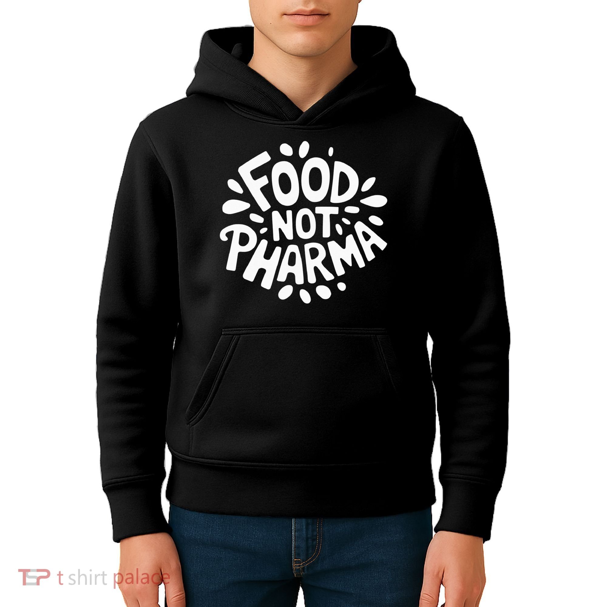 Food Not Pharma Natural Organic Nutrition Kids Hoodie