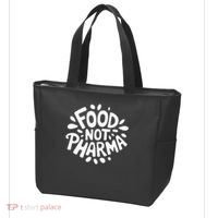 Food Not Pharma Natural Organic Nutrition Tote Bag thumb 3