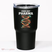 Food Not Pharma Natural Organic Nutrition Tumbler thumb 0