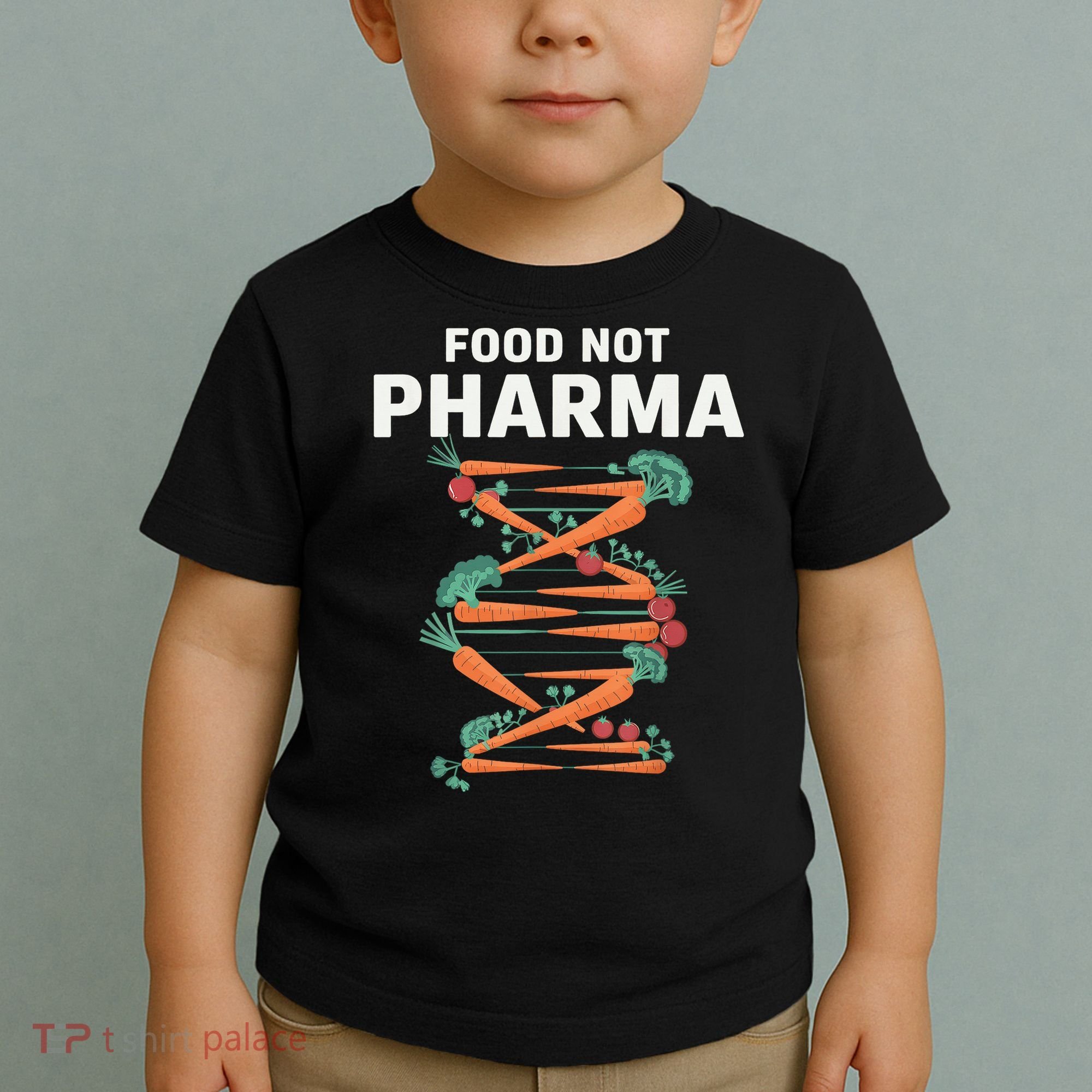 Food Not Pharma Natural Organic Nutrition Toddler T-Shirt