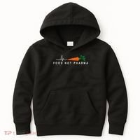 Food Not Pharma Natural Organic Nutrition Kids Hoodie thumb 0