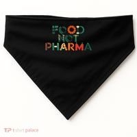 Food Not Pharma Natural Organic Nutrition USA-Made Doggie Bandana thumb 0