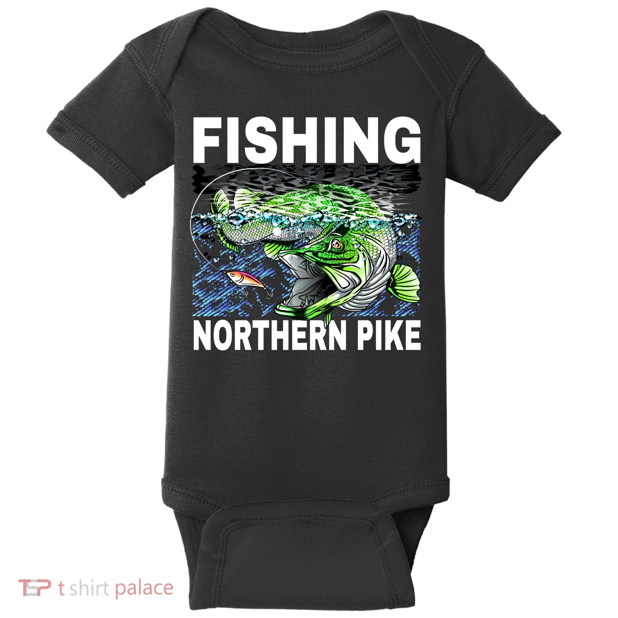 Fishing Northern Pike Baby Bodysuit