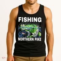 Fishing Northern Pike Tank Top thumb 3