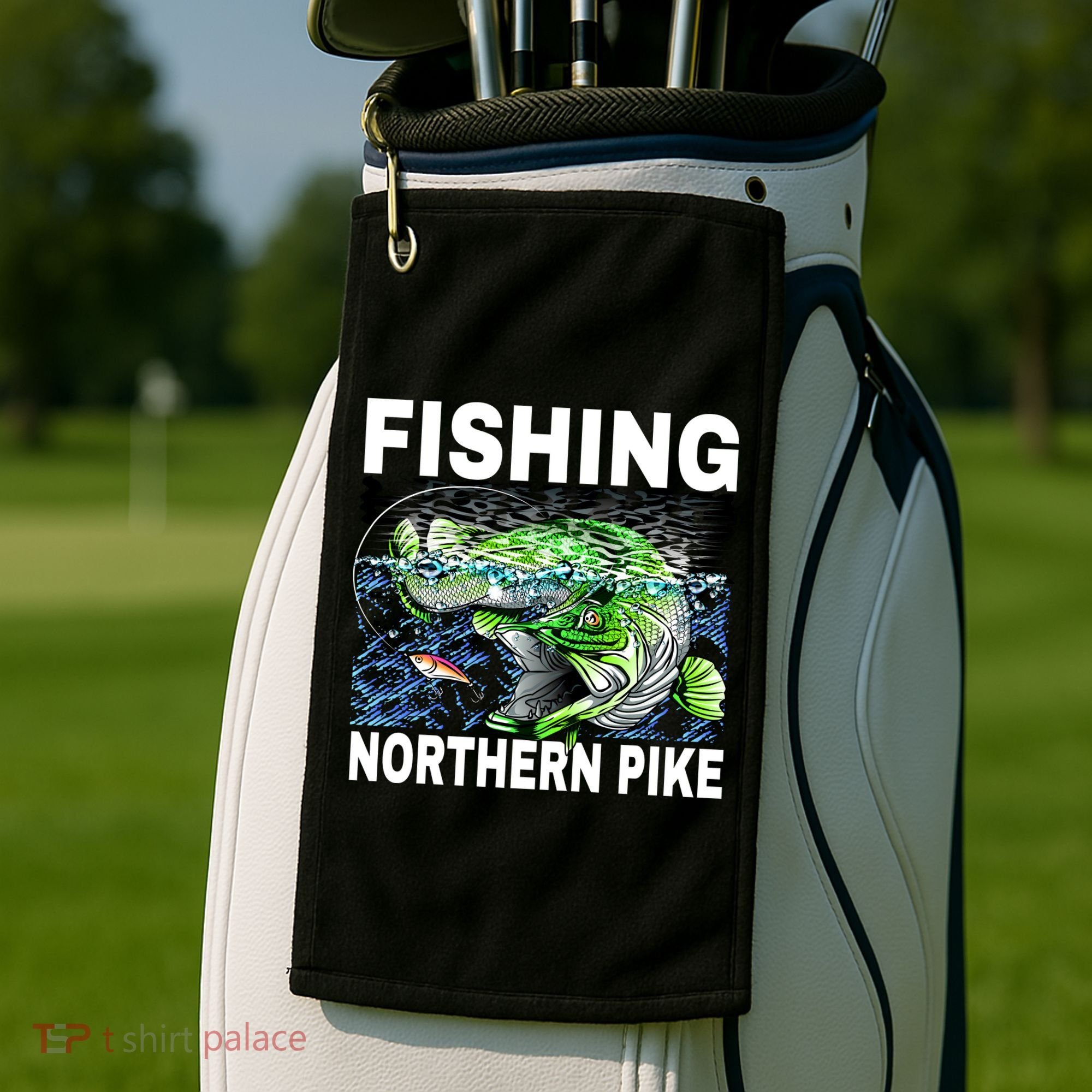 Fishing Northern Pike Golf Towel