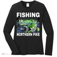 Fishing Northern Pike Women's Long Sleeve Shirt thumb 0