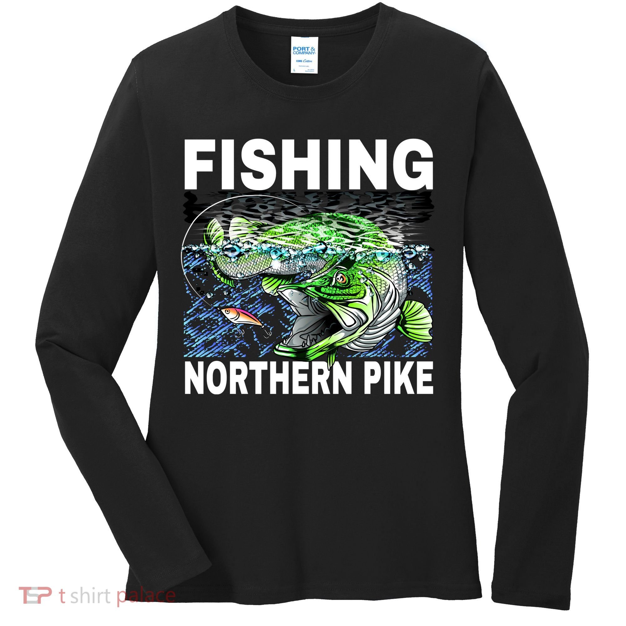 Fishing Northern Pike Women's Long Sleeve Shirt