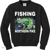 Fishing Northern Pike Kids Sweatshirt thumb 0