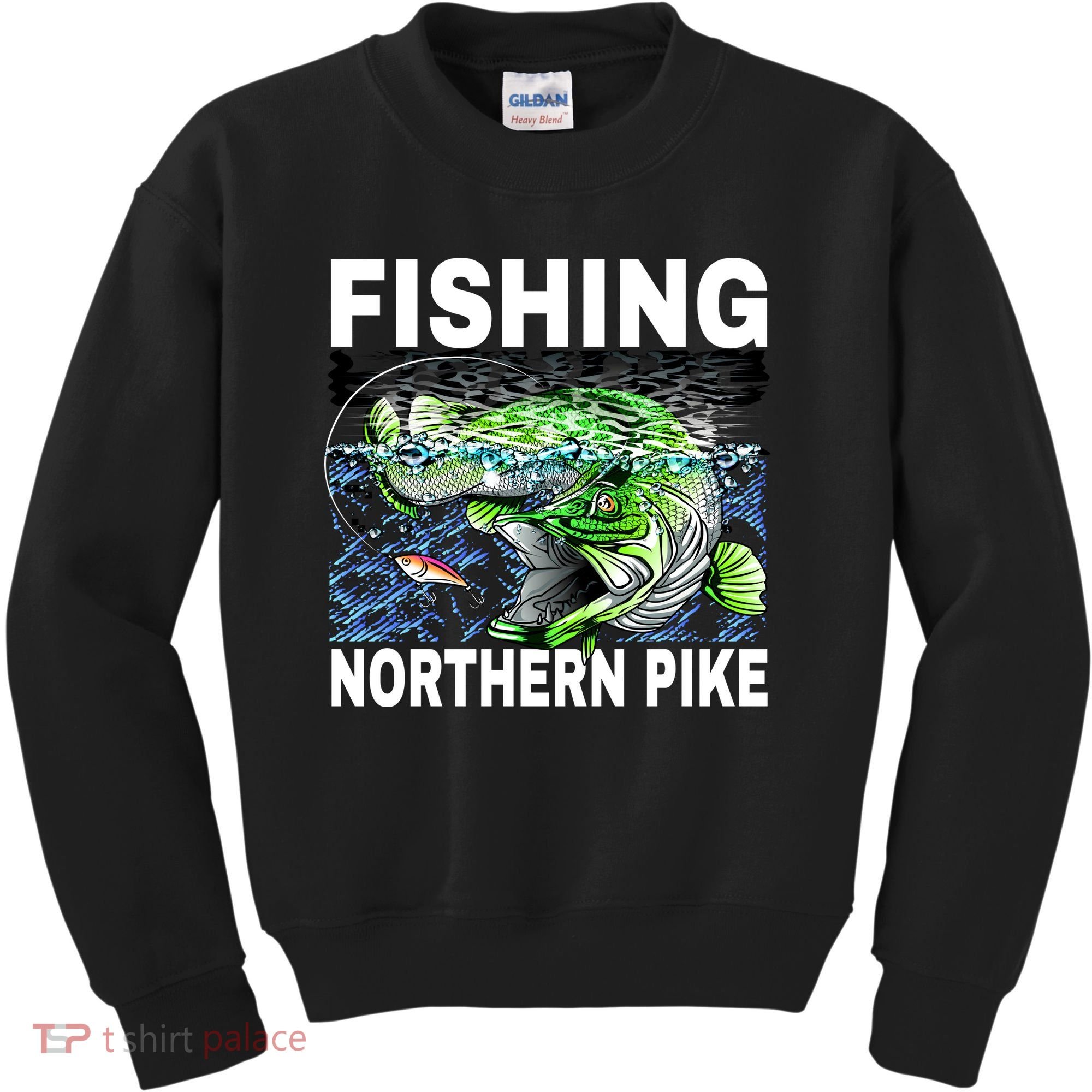Fishing Northern Pike Kids Sweatshirt
