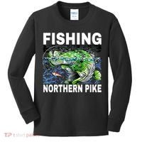 Fishing Northern Pike Kids Long Sleeve Shirt thumb 0