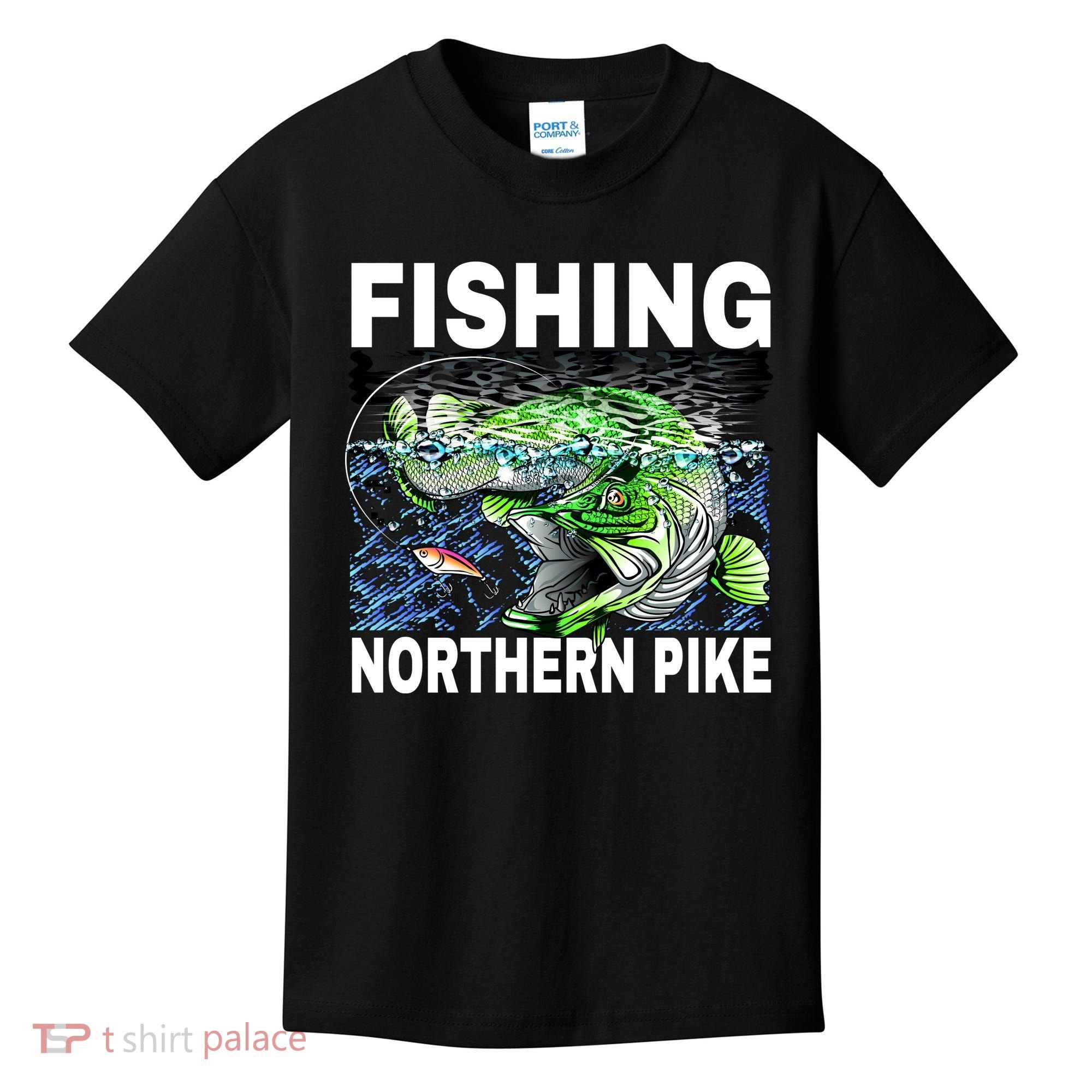 Fishing Northern Pike Kids T-Shirt