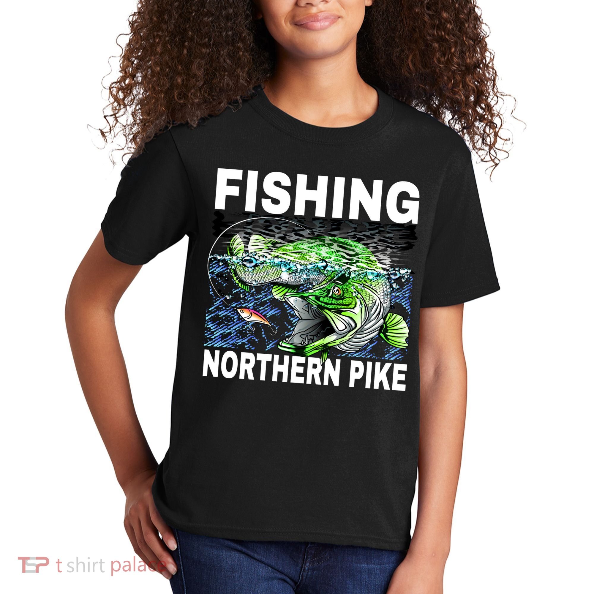 Fishing Northern Pike Kids T-Shirt