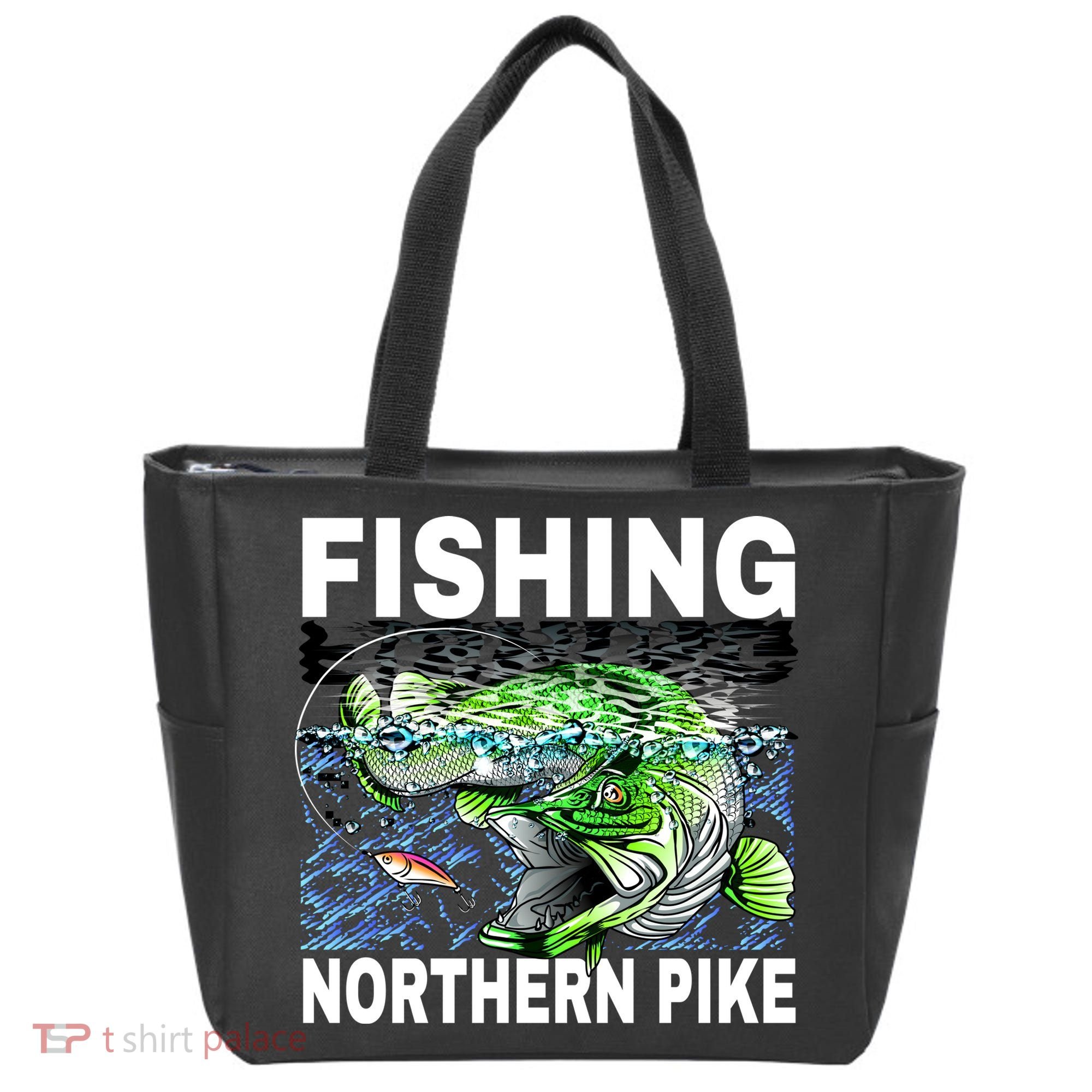 Fishing Northern Pike Tote Bag