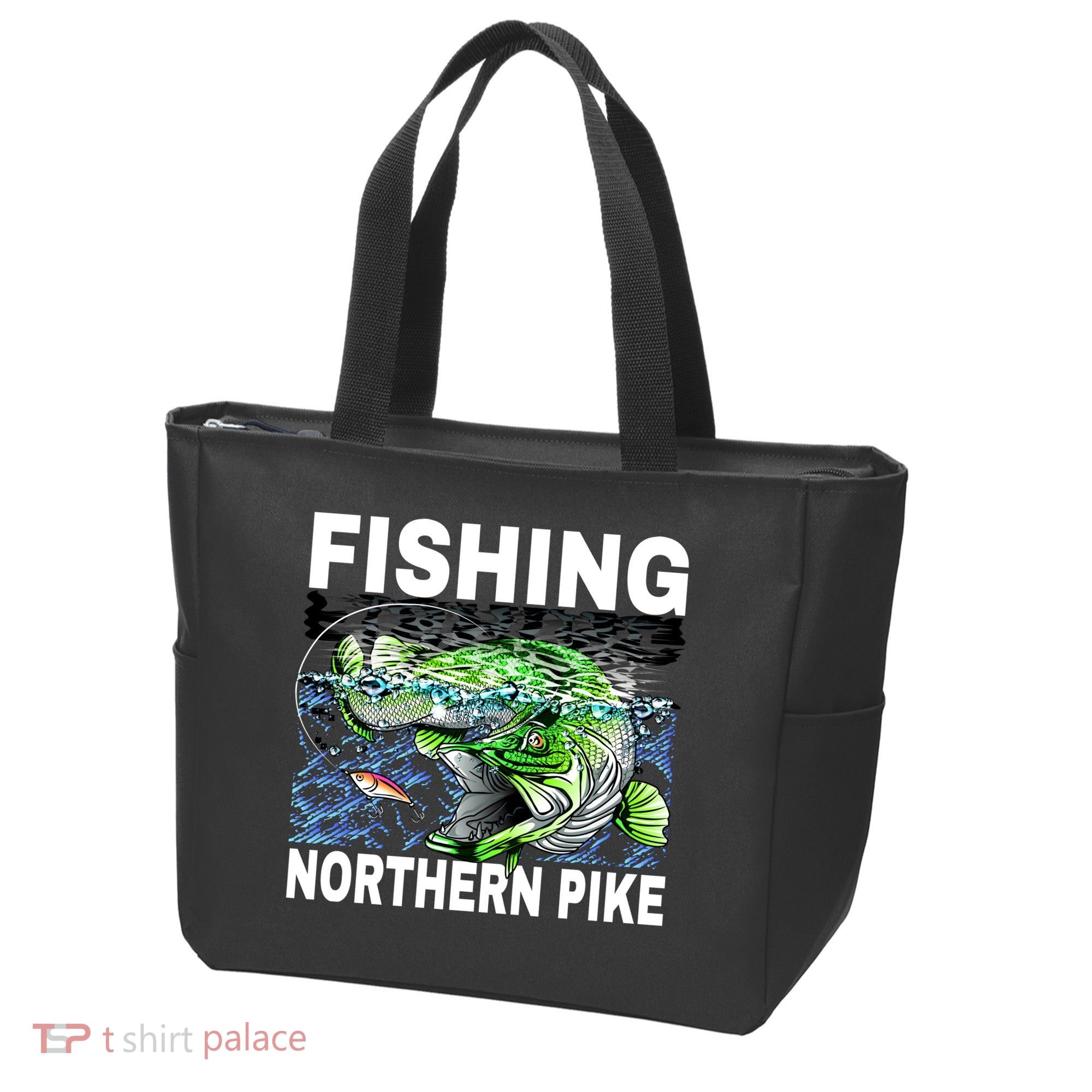 Fishing Northern Pike Tote Bag