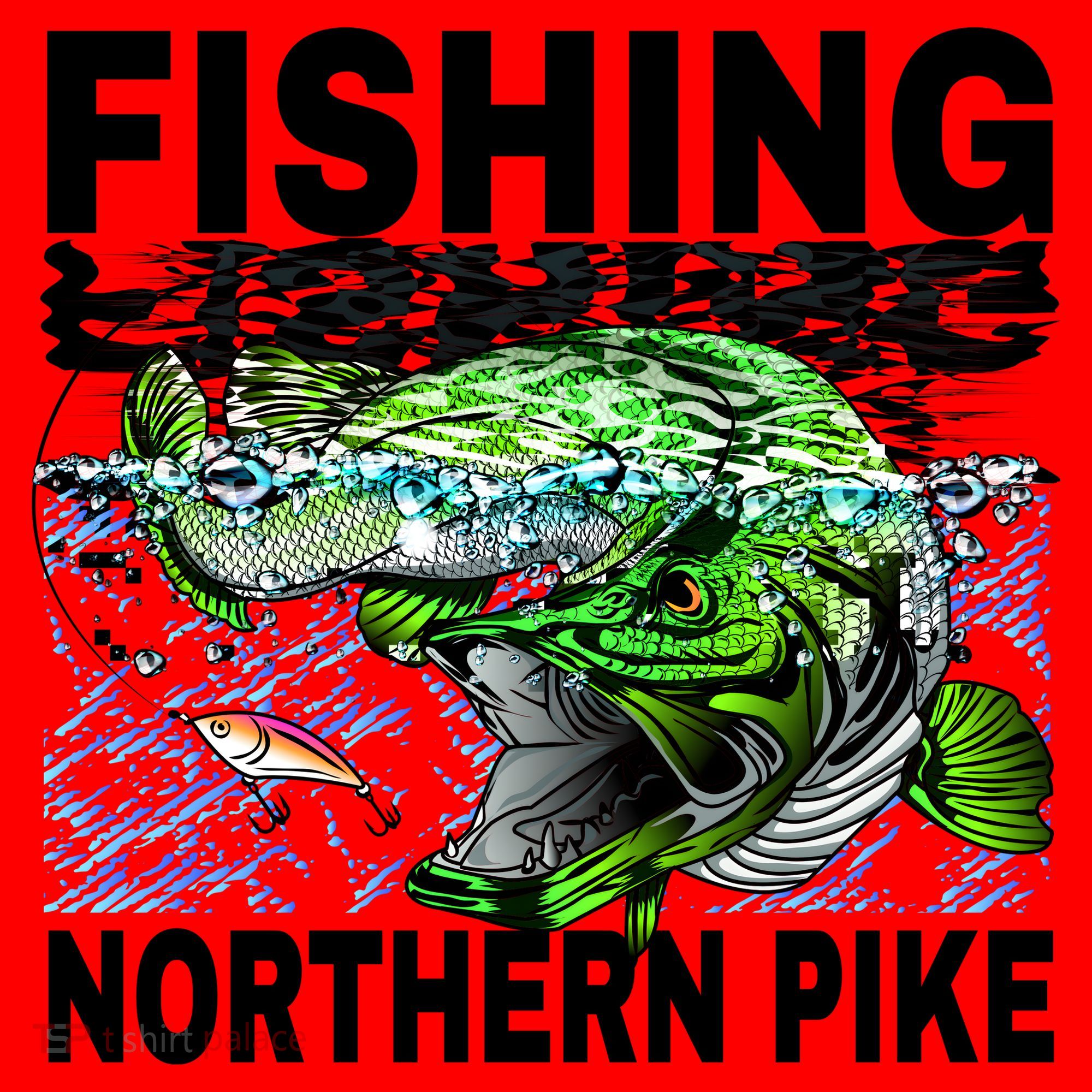 Fishing Northern Pike Santa Hat